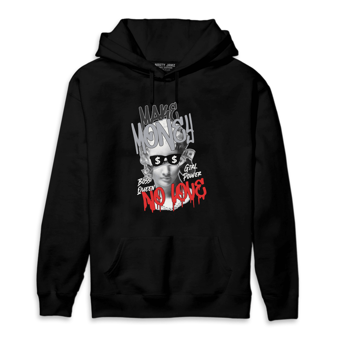 Bred Reimagined 4s Hoodie Match Make Money No Love - NastyJamz