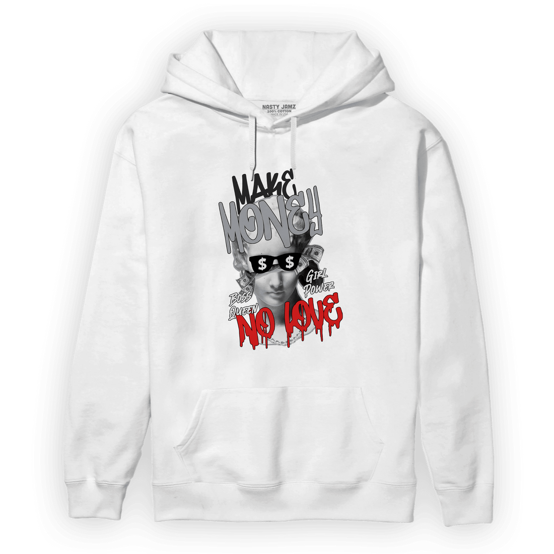 Bred Reimagined 4s Hoodie Match Make Money No Love - NastyJamz
