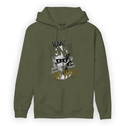 SE Craft Medium Olive 4s Hoodie Match Make Money No Love - NastyJamz