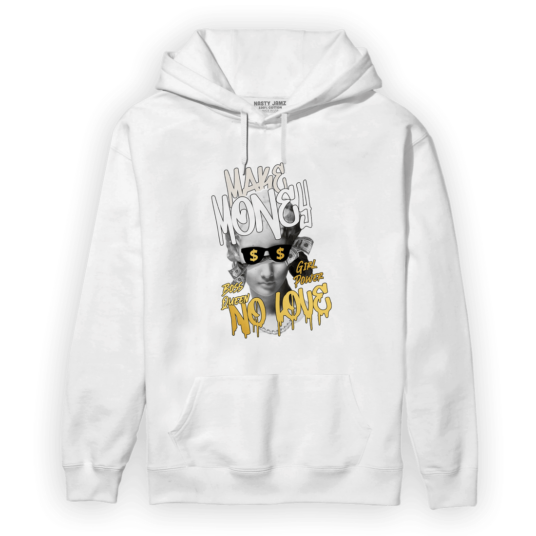 Sail 4s Hoodie Match Make Money No Love - NastyJamz