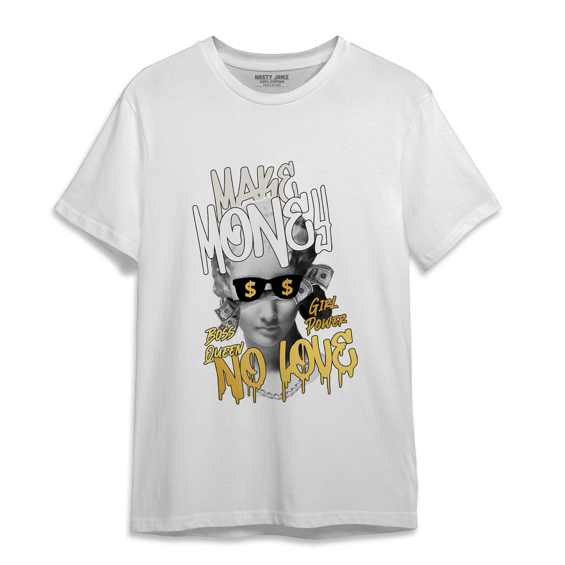 Sail 4s T Shirt Match Make Money No Love - NastyJamz