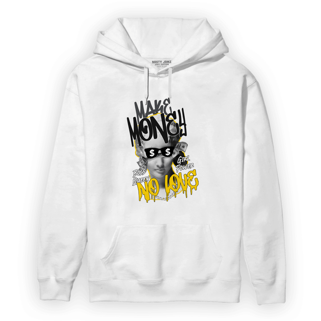 Thunder 4s Hoodie Match Make Money No Love - NastyJamz