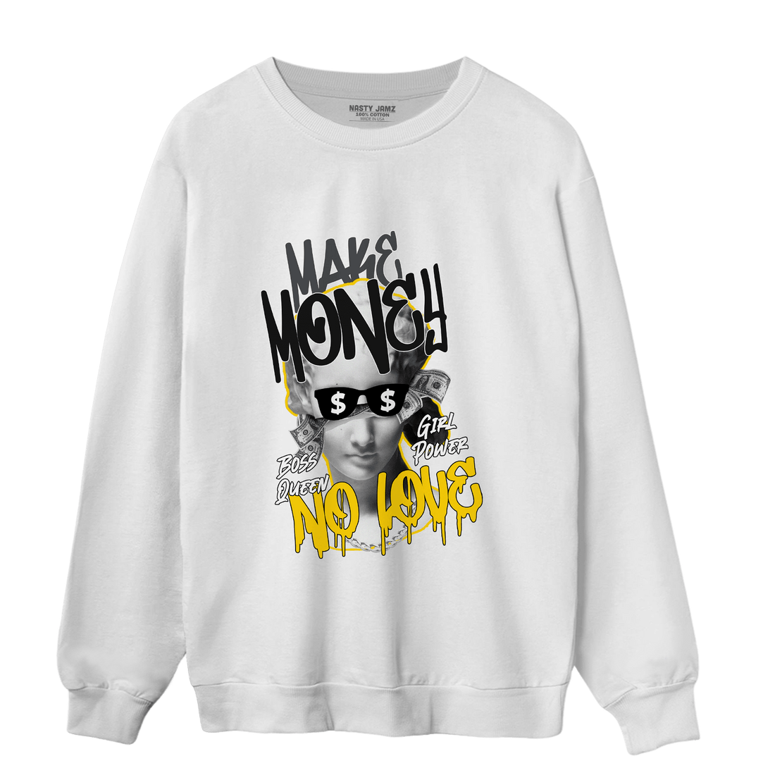 Thunder 4s Sweatshirt Match Make Money No Love - NastyJamz