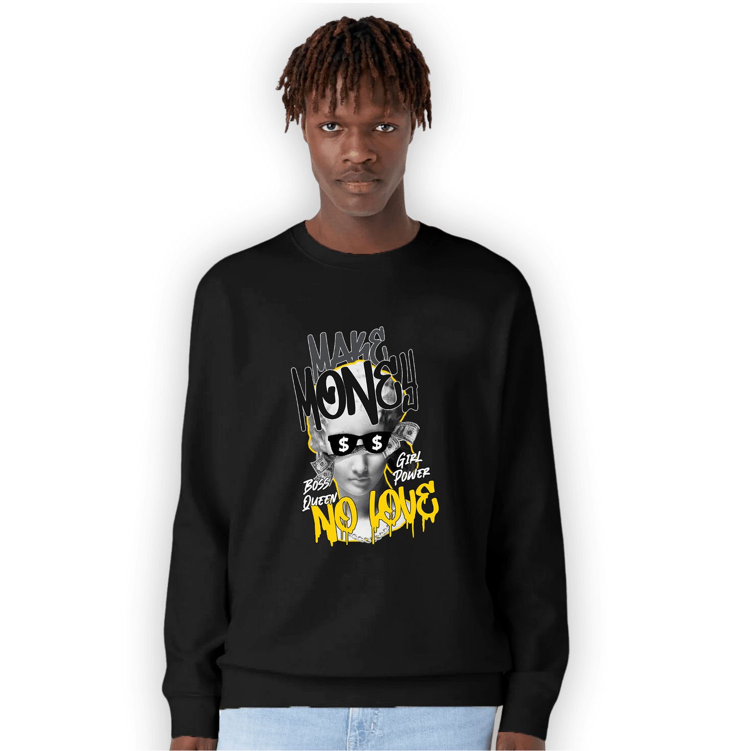 Thunder 4s Sweatshirt Match Make Money No Love - NastyJamz