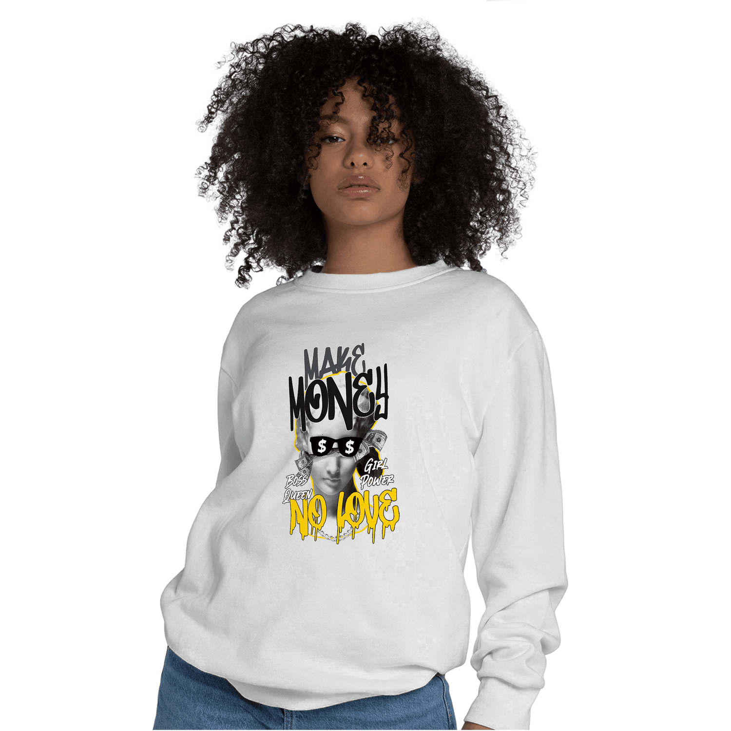 Thunder 4s Sweatshirt Match Make Money No Love - NastyJamz