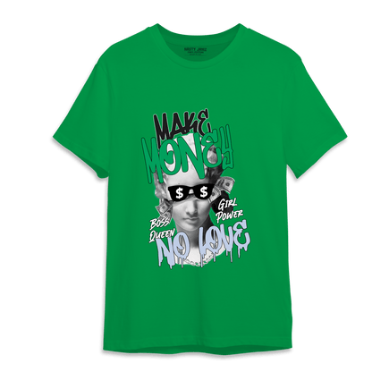 Lucky Green 5s T Shirt Match Make Money No Love - NastyJamz