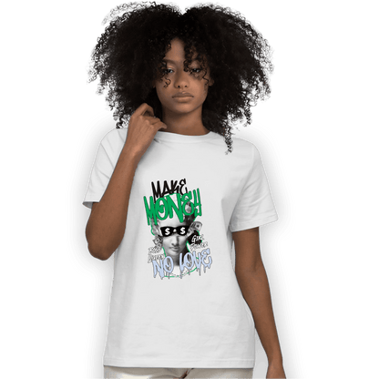 Lucky Green 5s T Shirt Match Make Money No Love - NastyJamz