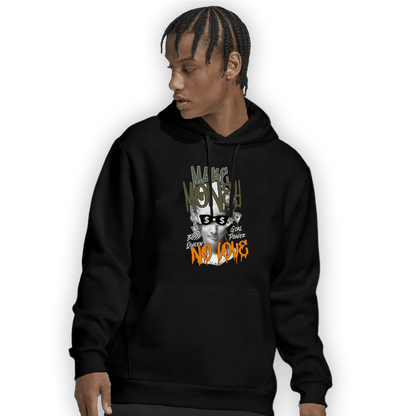 Olive 5s Hoodie Match Make Money No Love - NastyJamz