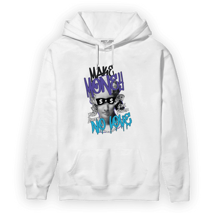 Aqua 6s Hoodie Match Make Money No Love - NastyJamz