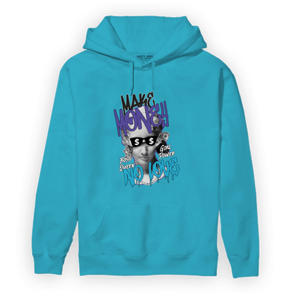 Aqua 6s Hoodie Match Make Money No Love - NastyJamz