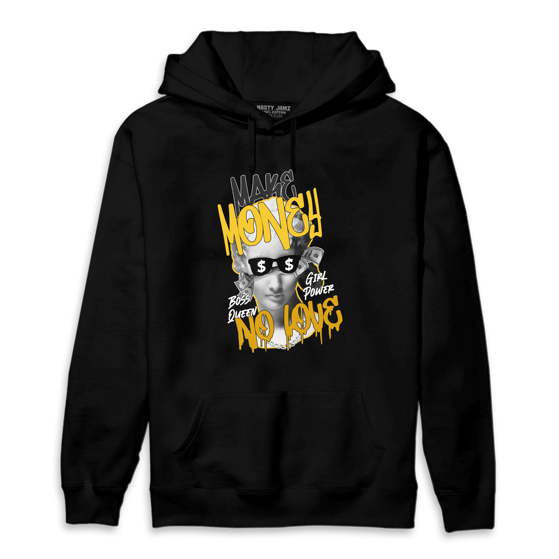 Yellow Ochre 6s Hoodie Match Make Money No Love - NastyJamz