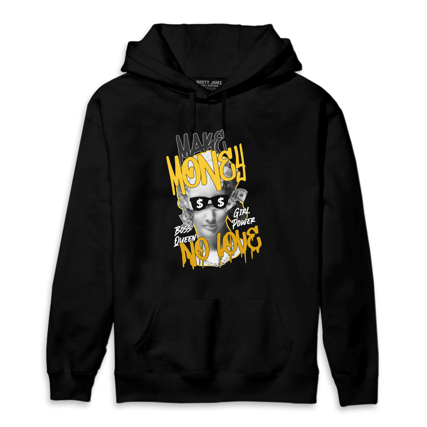 Yellow Ochre 6s Hoodie Match Make Money No Love - NastyJamz