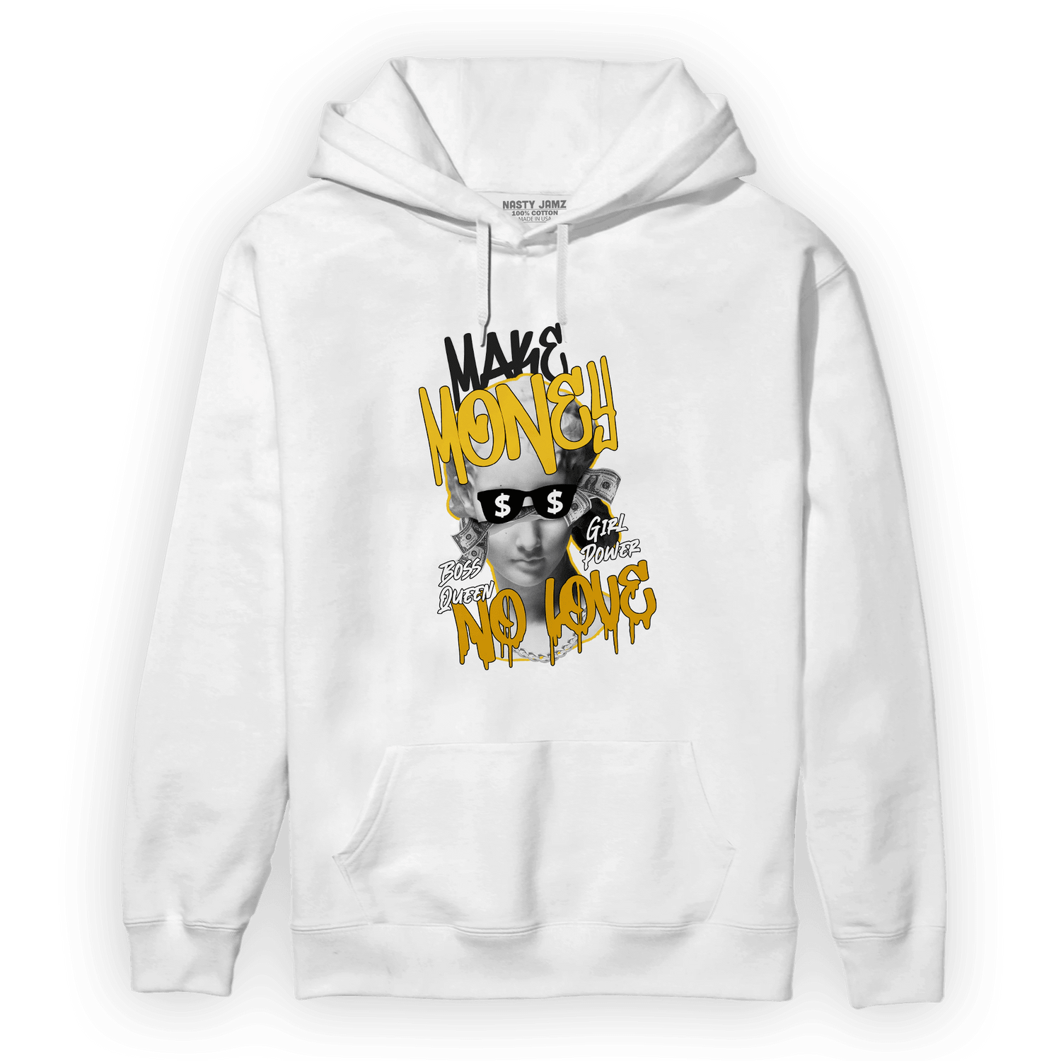 Yellow Ochre 6s Hoodie Match Make Money No Love - NastyJamz