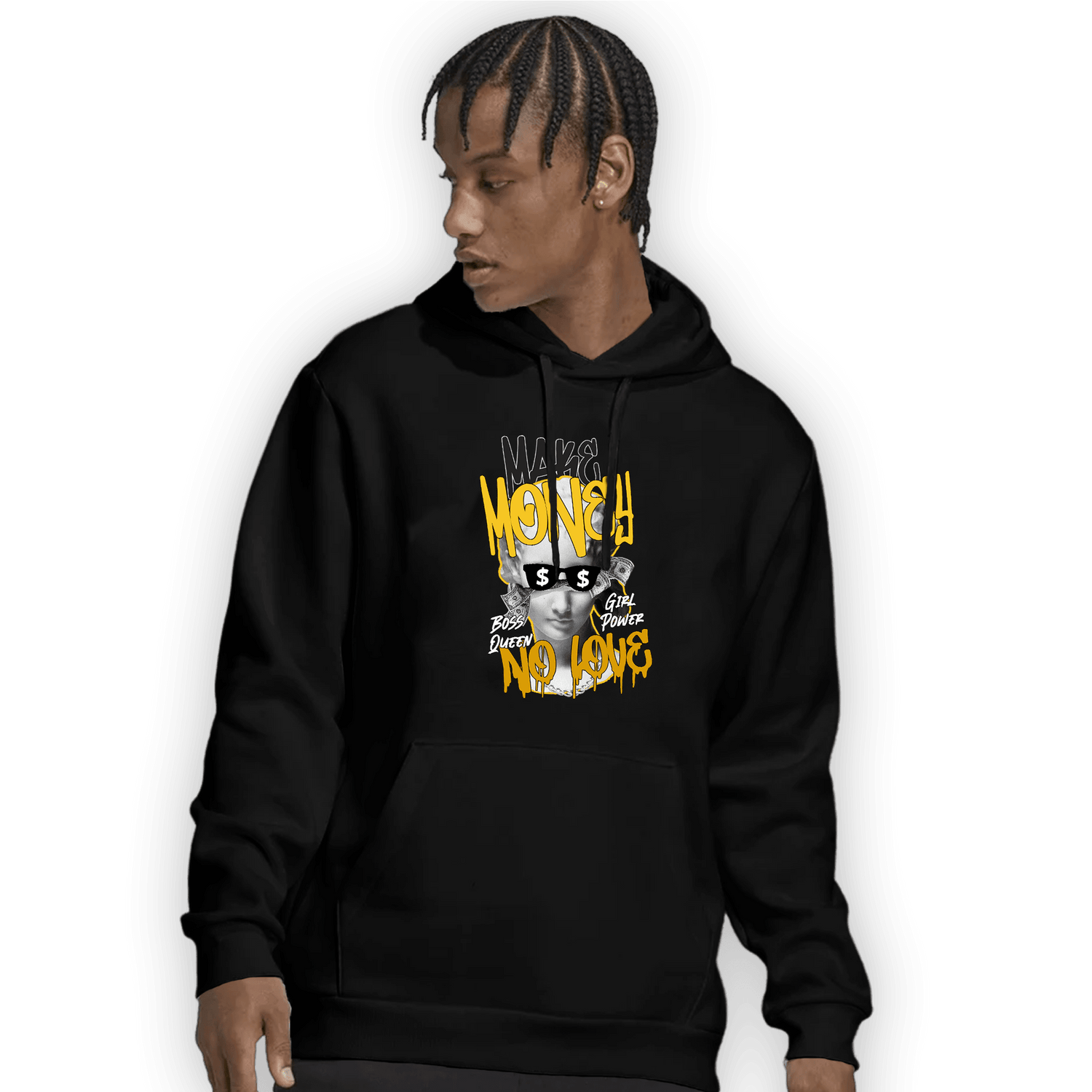 Yellow Ochre 6s Hoodie Match Make Money No Love - NastyJamz