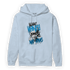 Powder Blue 9s Hoodie Match Make Money No Love - NastyJamz