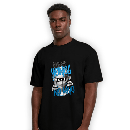 Powder Blue 9s T Shirt Match Make Money No Love - NastyJamz