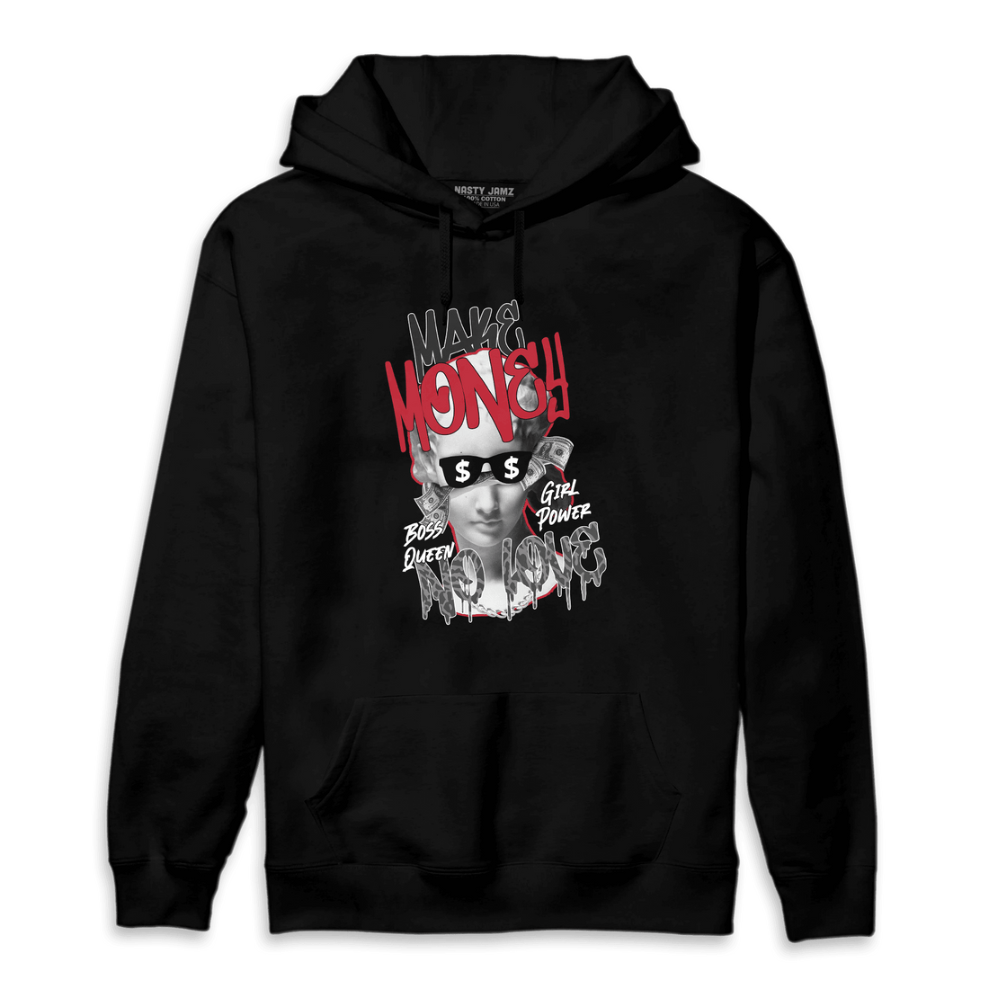 Spizike Low Bred Hoodie Match Make Money No Love - NastyJamz