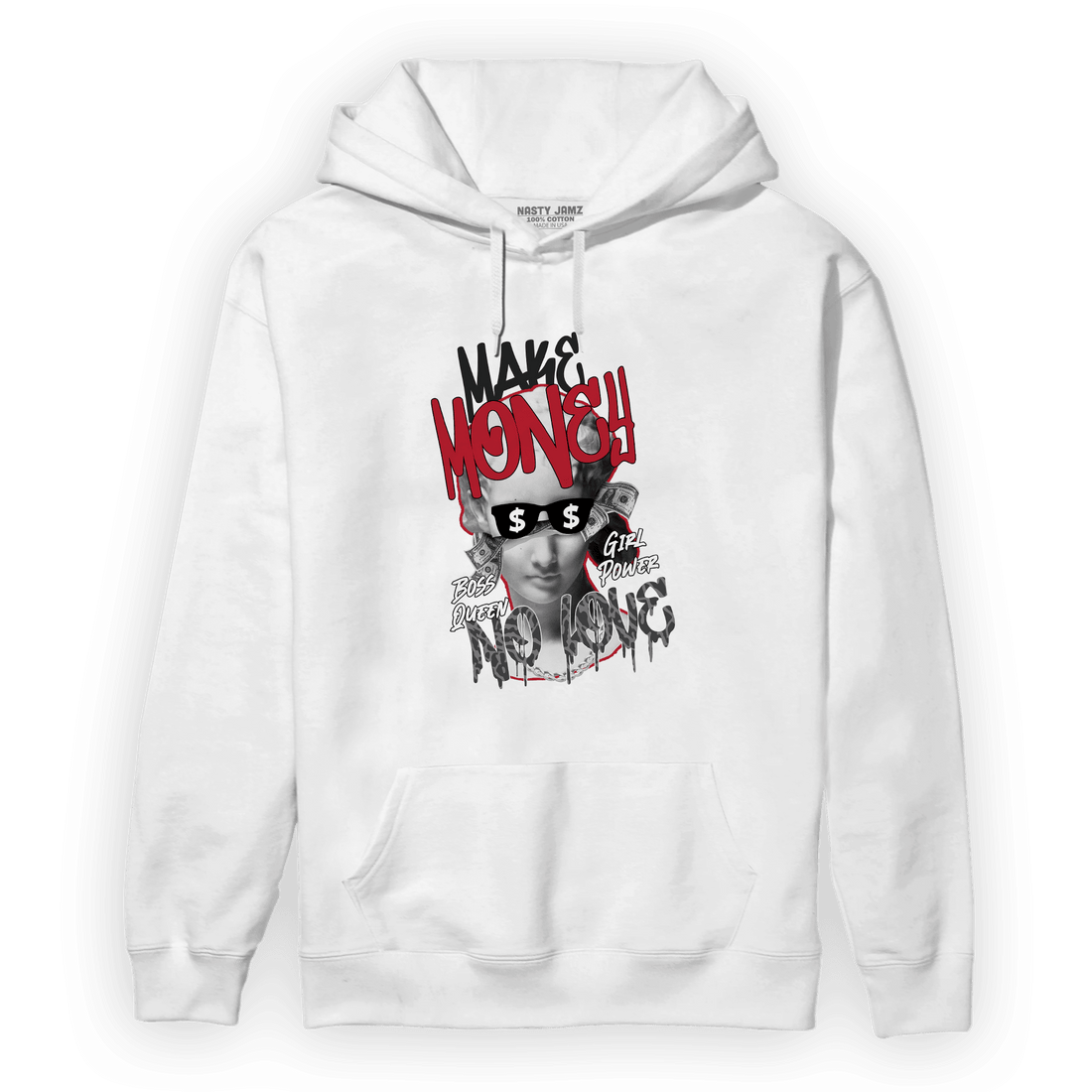 Spizike Low Bred Hoodie Match Make Money No Love - NastyJamz