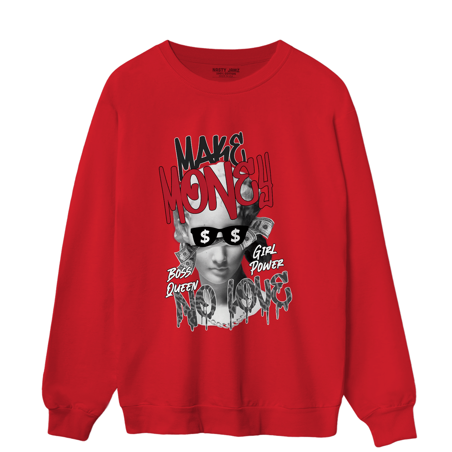 Spizike Low Bred Sweatshirt Match Make Money No Love - NastyJamz