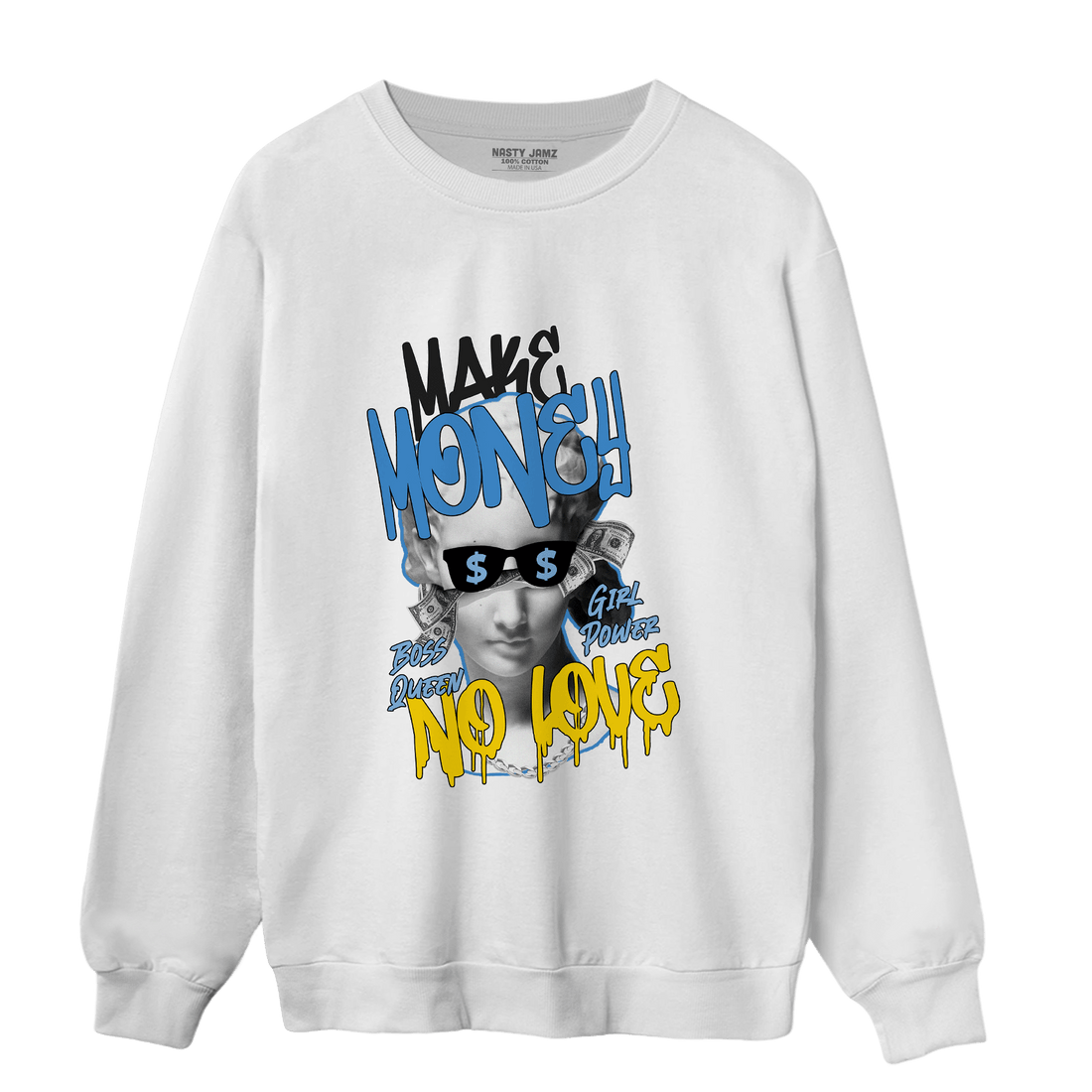 SB Dunk Bubbles Sweatshirt Match Make Money No Love - NastyJamz