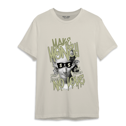 Yeezy Slide Resin T Shirt Match Make Money No Love - NastyJamz