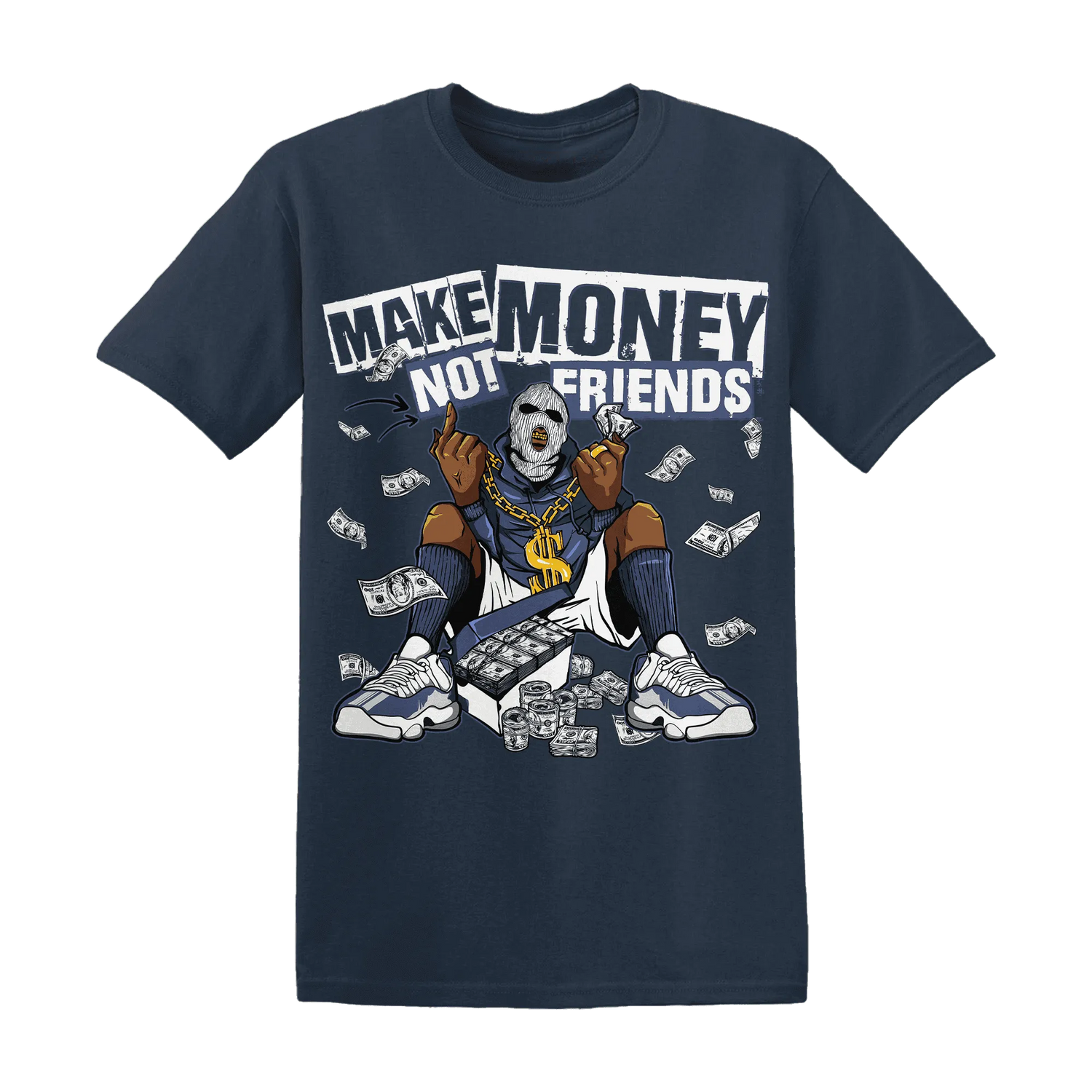 Low-Diffused-Blue-11s-T-Shirt-Match-Make-Money-Not-Friends