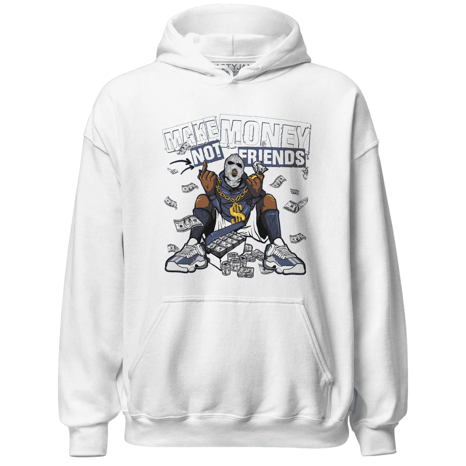 Low-Diffused-Blue-11s-Hoodie-Match-Make-Money-Not-Friends