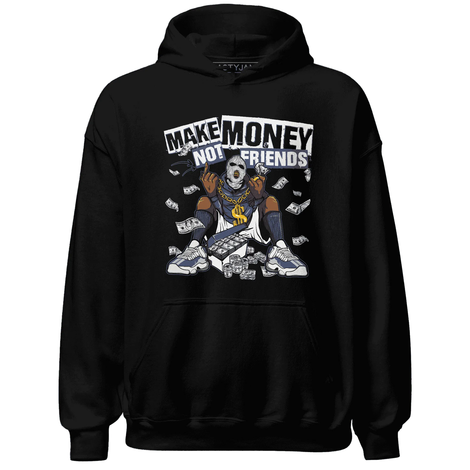 Low-Diffused-Blue-11s-Hoodie-Match-Make-Money-Not-Friends