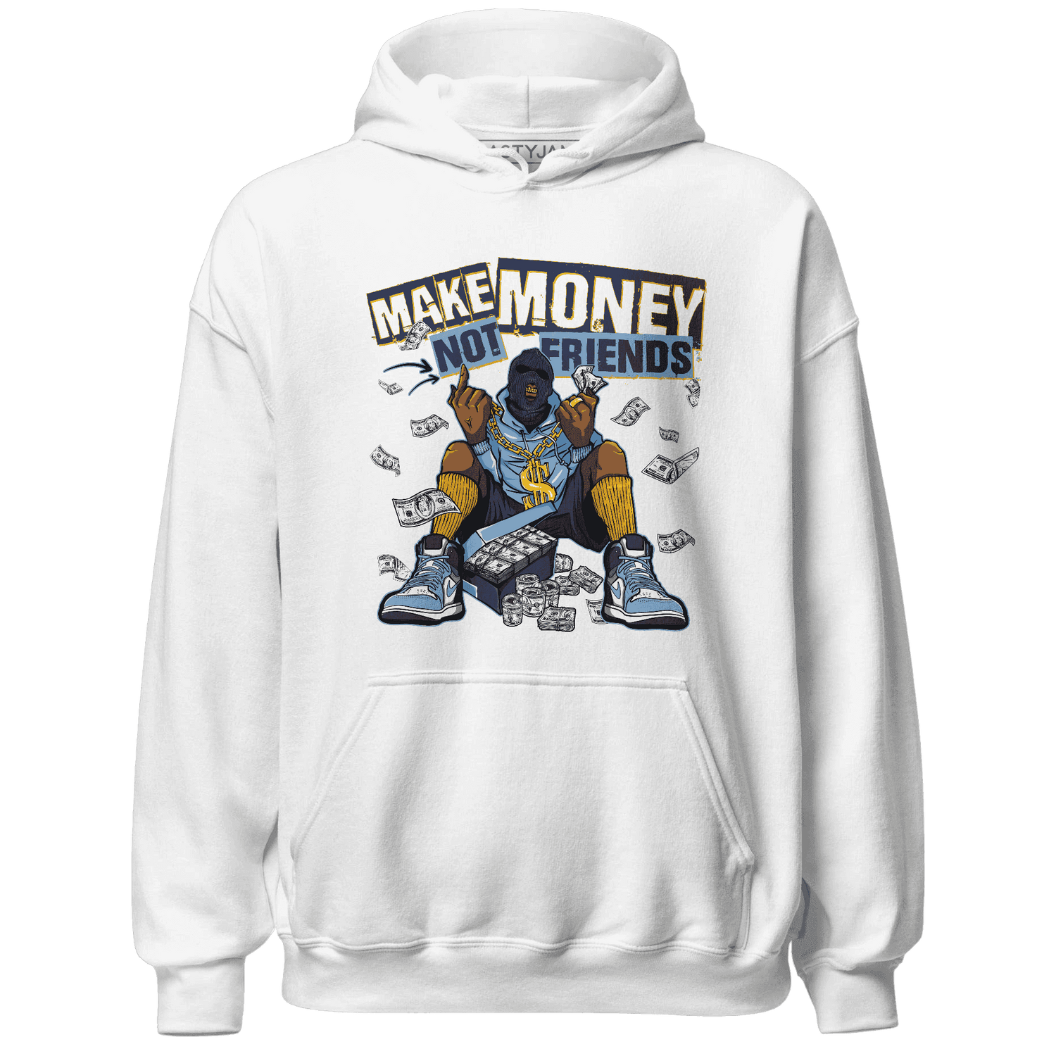 First In Flight 1s Hoodie Match Make Money Not Friends - NastyJamz