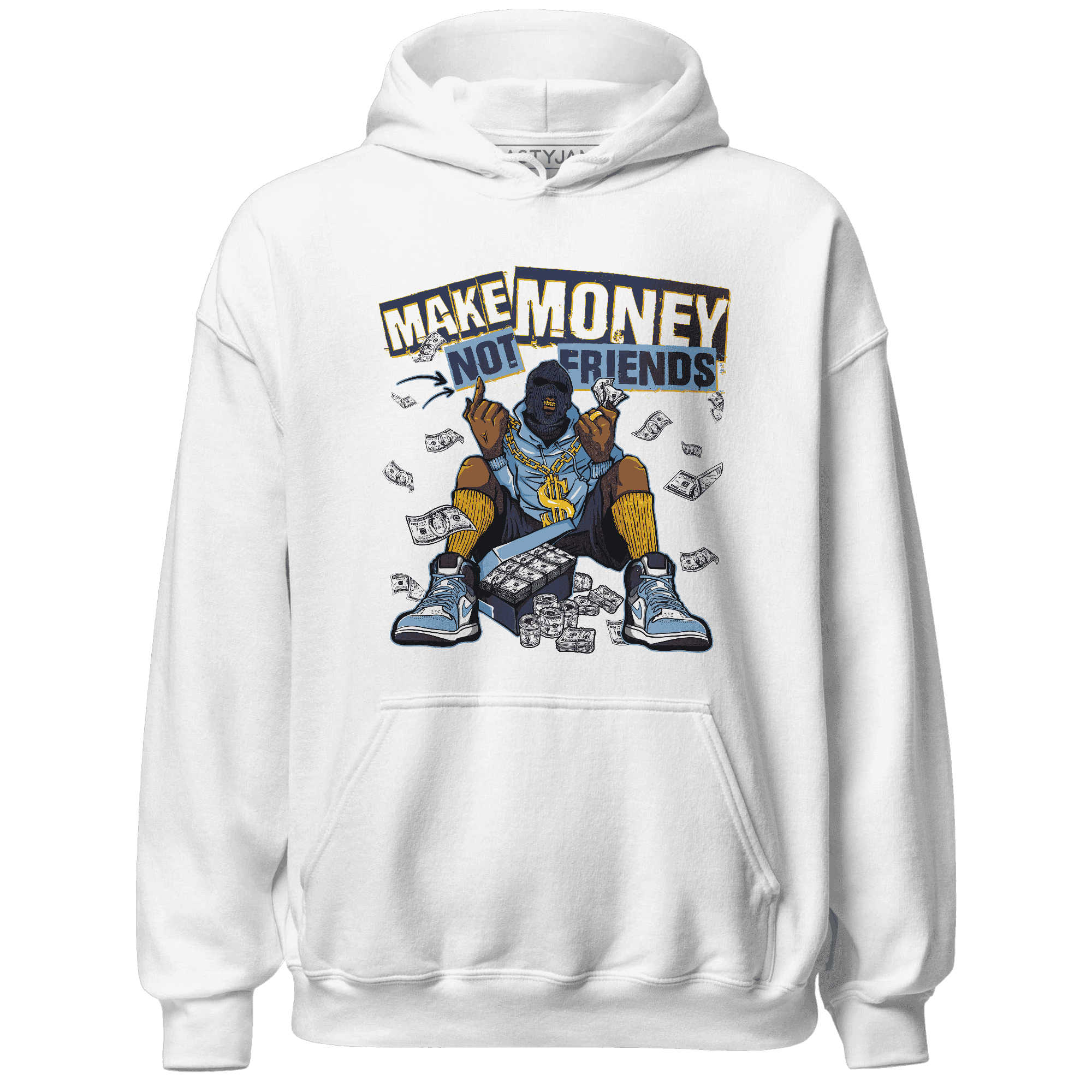 First In Flight 1s Hoodie Match Make Money Not Friends - NastyJamz