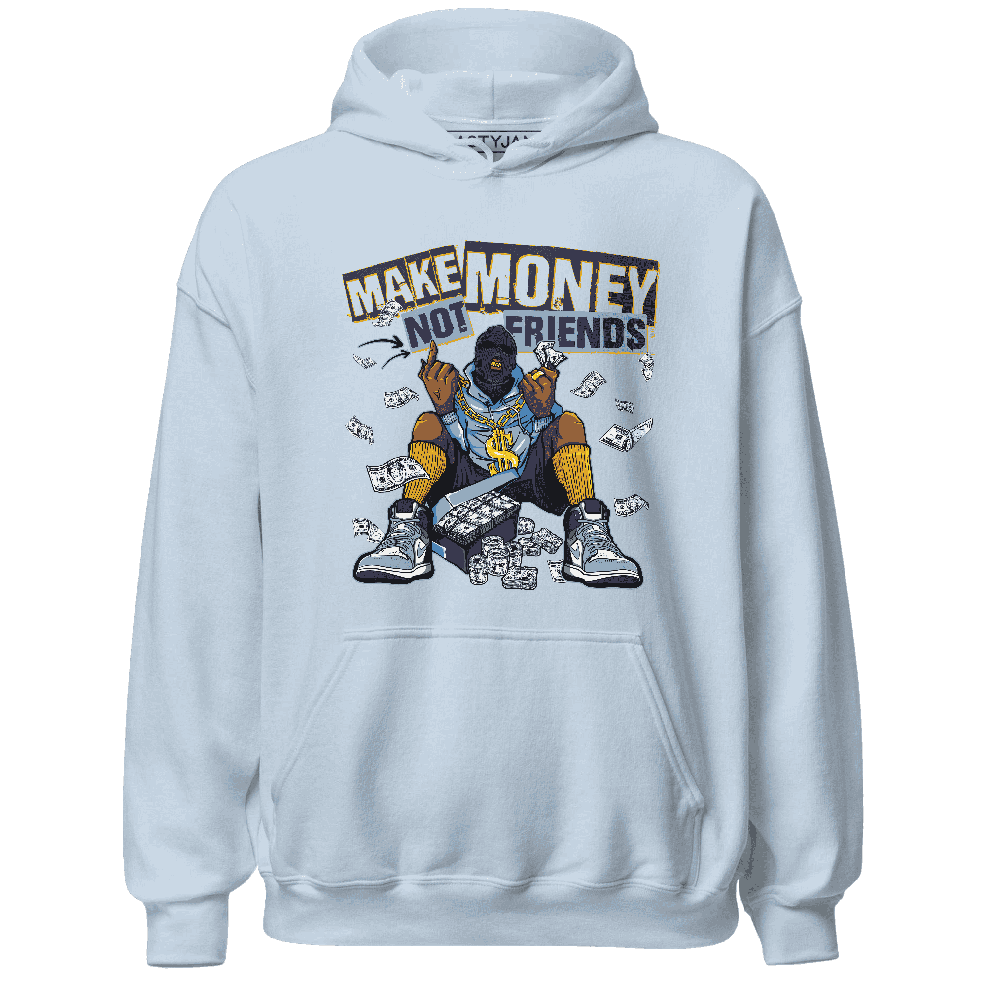 First In Flight 1s Hoodie Match Make Money Not Friends - NastyJamz