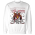 High 85 Metallic Burgundy 1s Sweatshirt Match Make Money Not Friends - NastyJamz