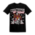High 85 Metallic Burgundy 1s T Shirt Match Make Money Not Friends - NastyJamz
