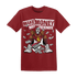 High 85 Metallic Burgundy 1s T Shirt Match Make Money Not Friends - NastyJamz