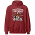 High 85 Metallic Burgundy 1s Hoodie Match Make Money Not Friends - NastyJamz