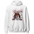 High White Team Red 1s Hoodie Match Make Money Not Friends - NastyJamz