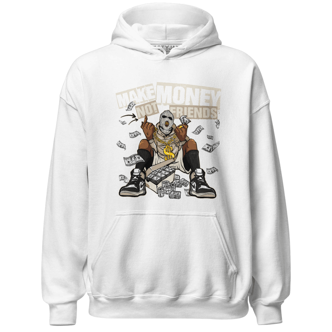 Latte 1s Hoodie Match Make Money Not Friends - NastyJamz