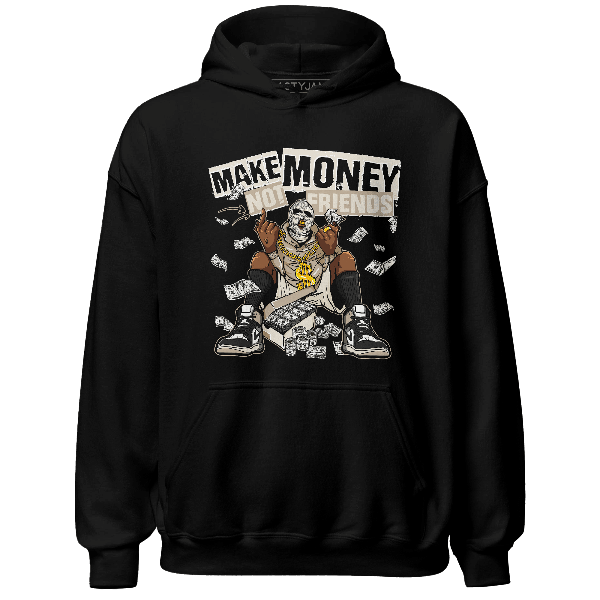 Latte 1s Hoodie Match Make Money Not Friends - NastyJamz