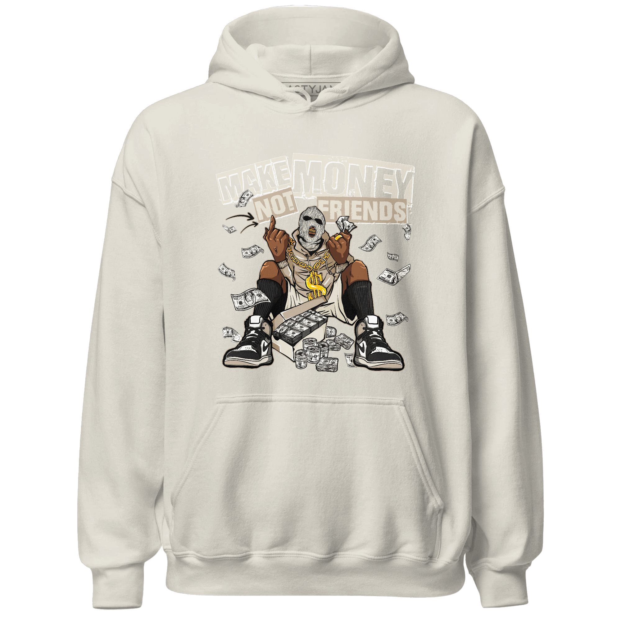 Latte 1s Hoodie Match Make Money Not Friends - NastyJamz