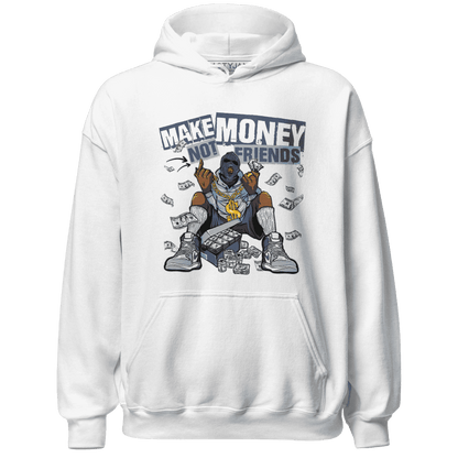 Mid Diffused Blue Grey 1s Hoodie Match Make Money Not Friends - NastyJamz