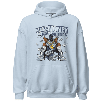 Mid Diffused Blue Grey 1s Hoodie Match Make Money Not Friends - NastyJamz