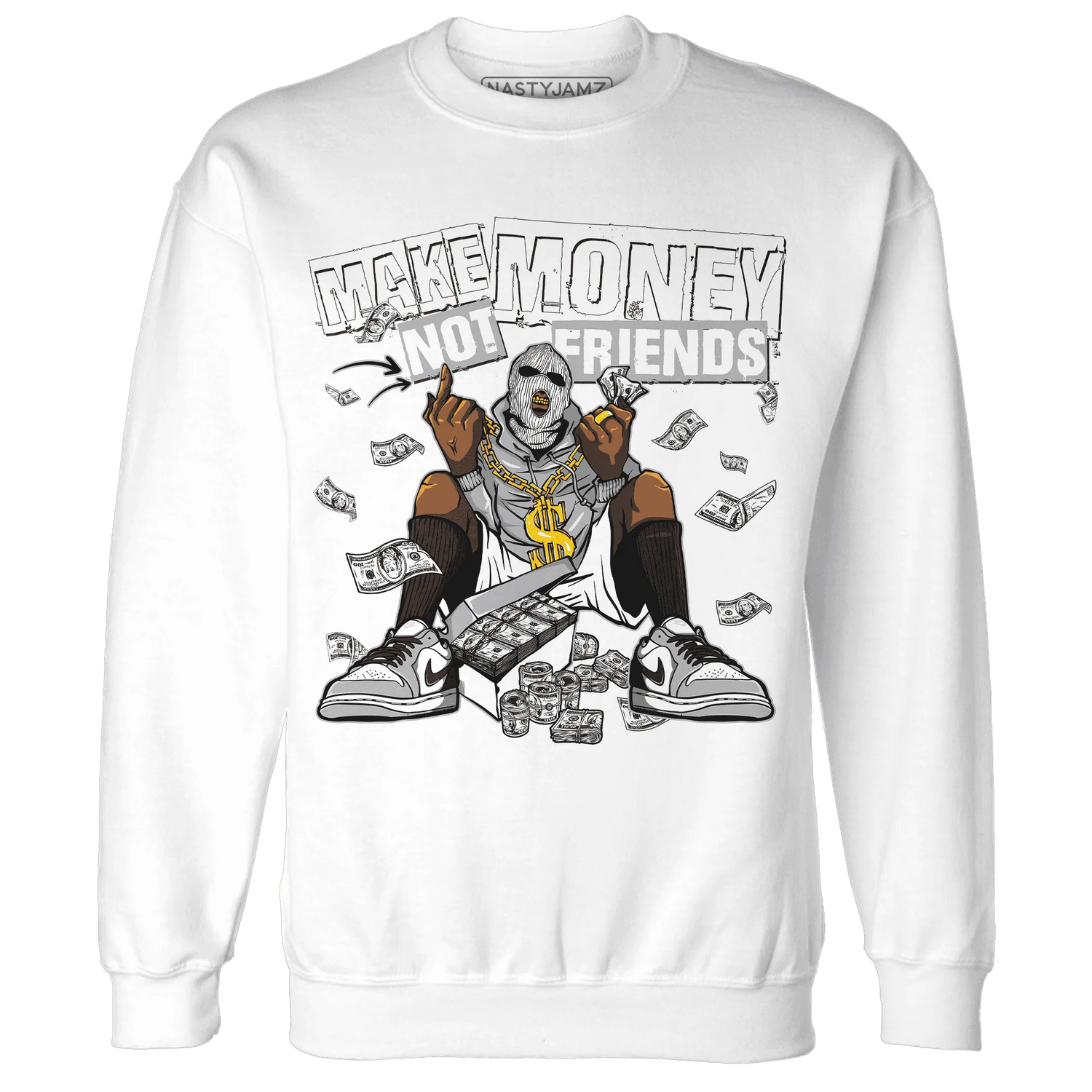 Wolf-Grey-1s-Sweatshirt-Match-Make-Money-Not-Friends