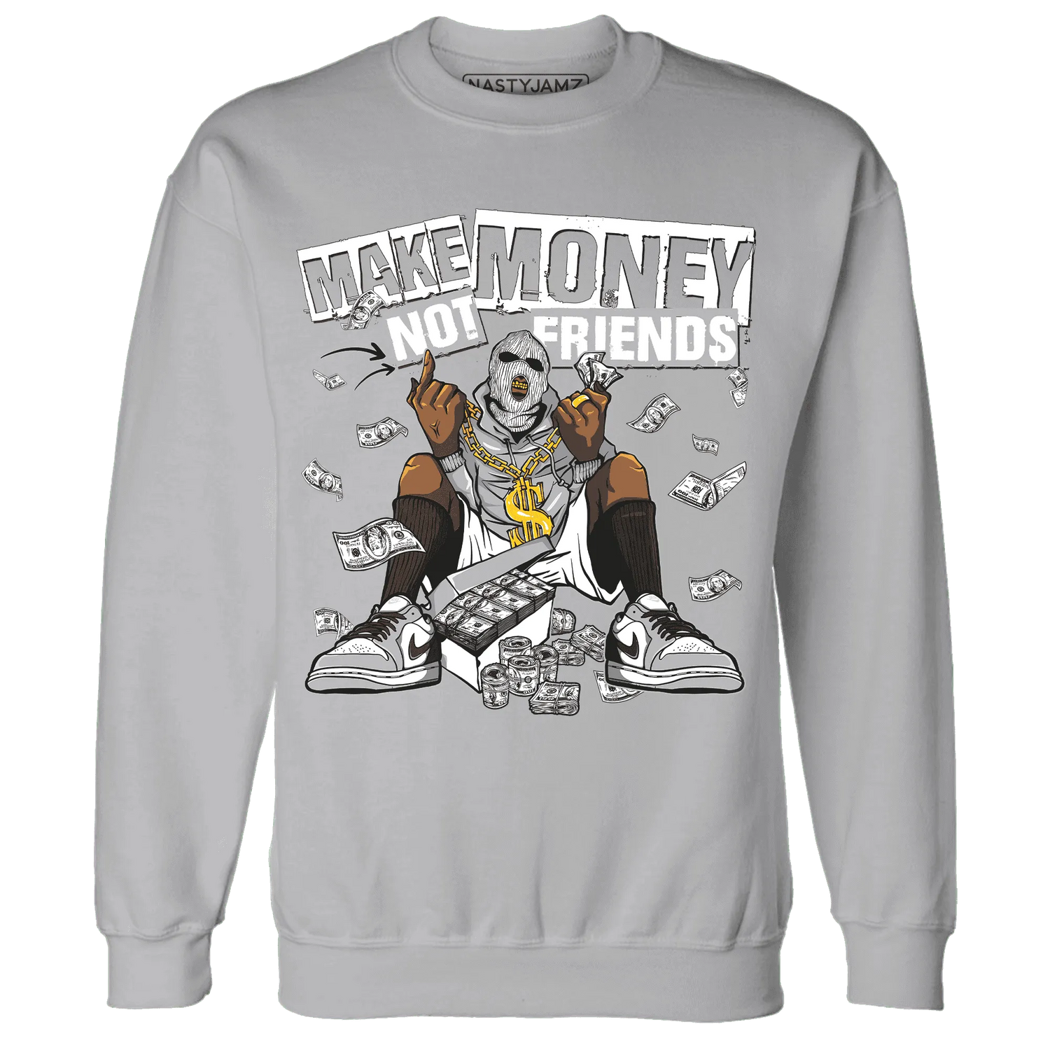 Wolf-Grey-1s-Sweatshirt-Match-Make-Money-Not-Friends