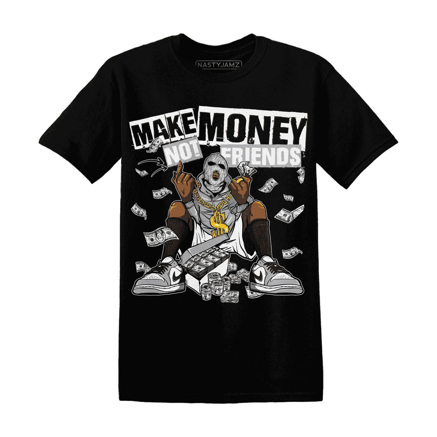 Wolf-Grey-1s-T-Shirt-Match-Make-Money-Not-Friends