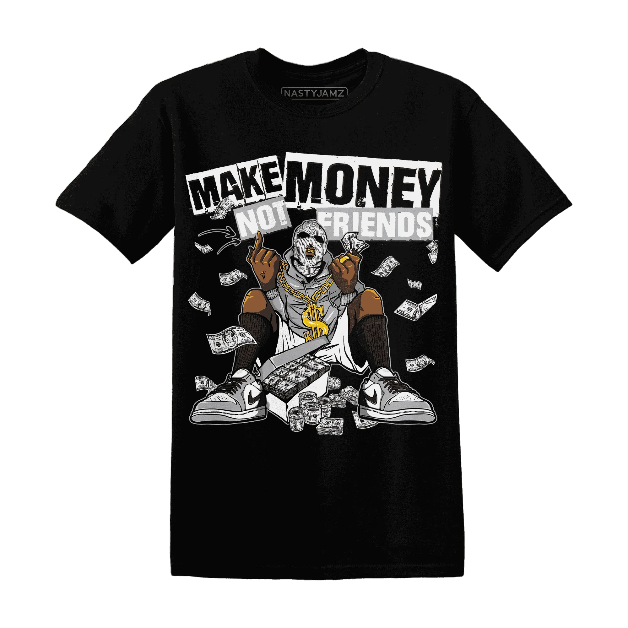 Wolf-Grey-1s-T-Shirt-Match-Make-Money-Not-Friends