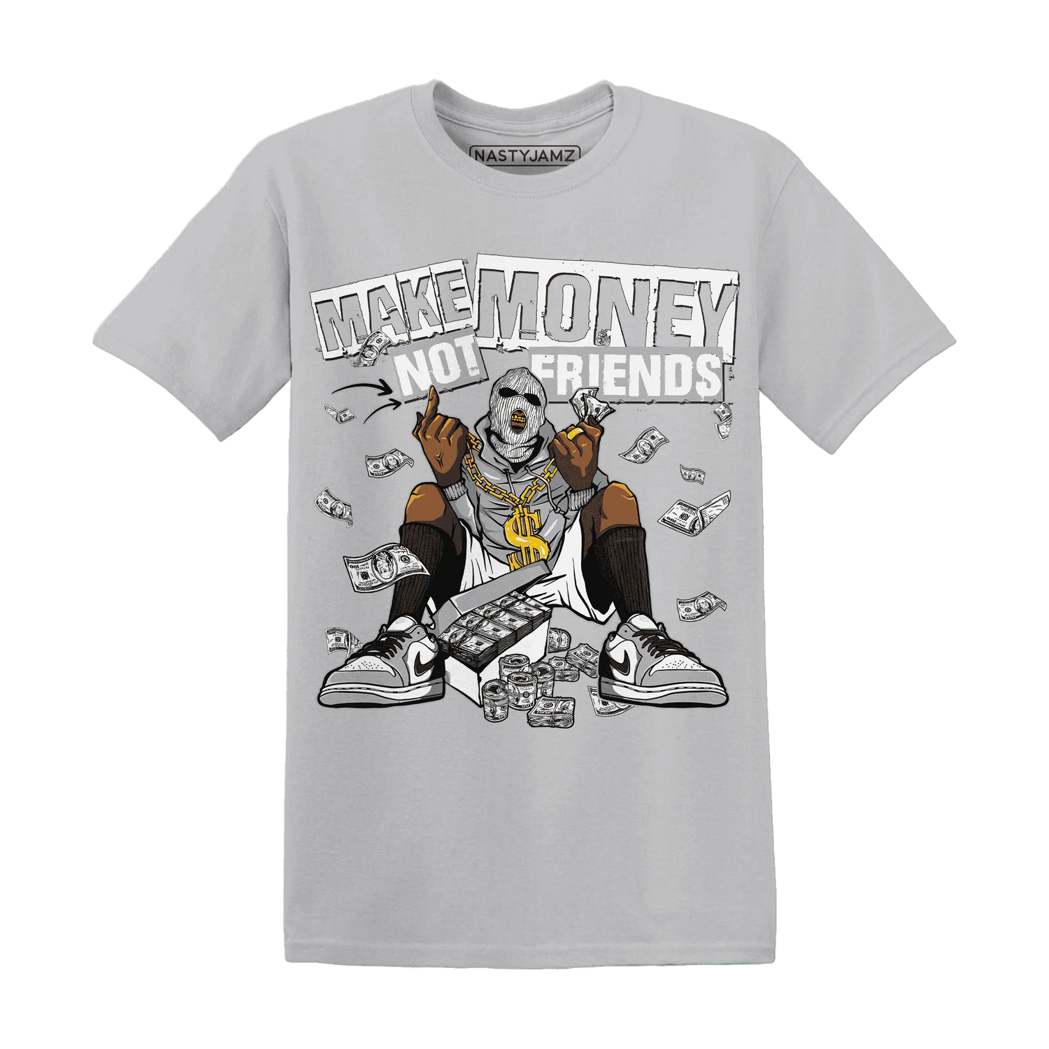 Wolf-Grey-1s-T-Shirt-Match-Make-Money-Not-Friends