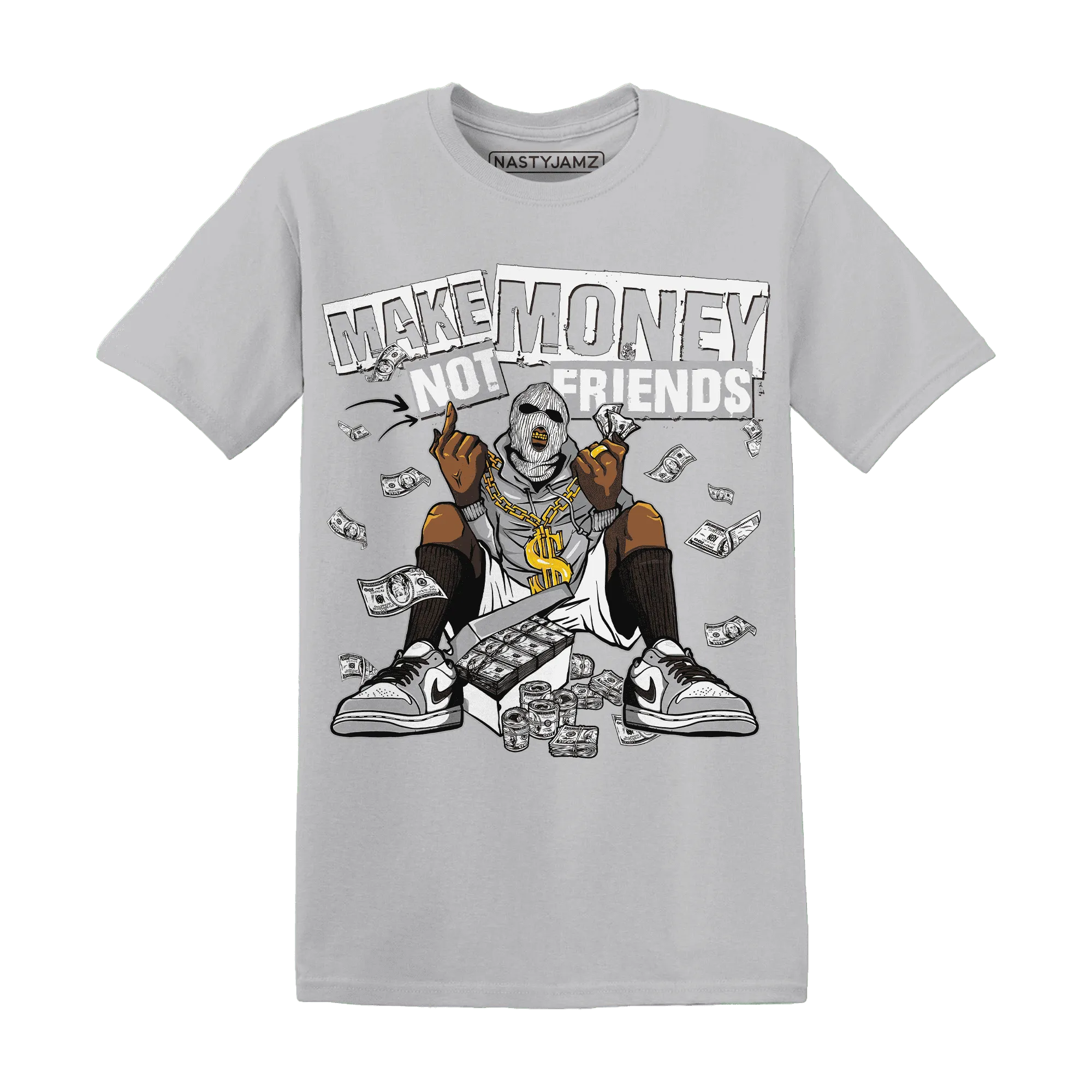 Wolf-Grey-1s-T-Shirt-Match-Make-Money-Not-Friends