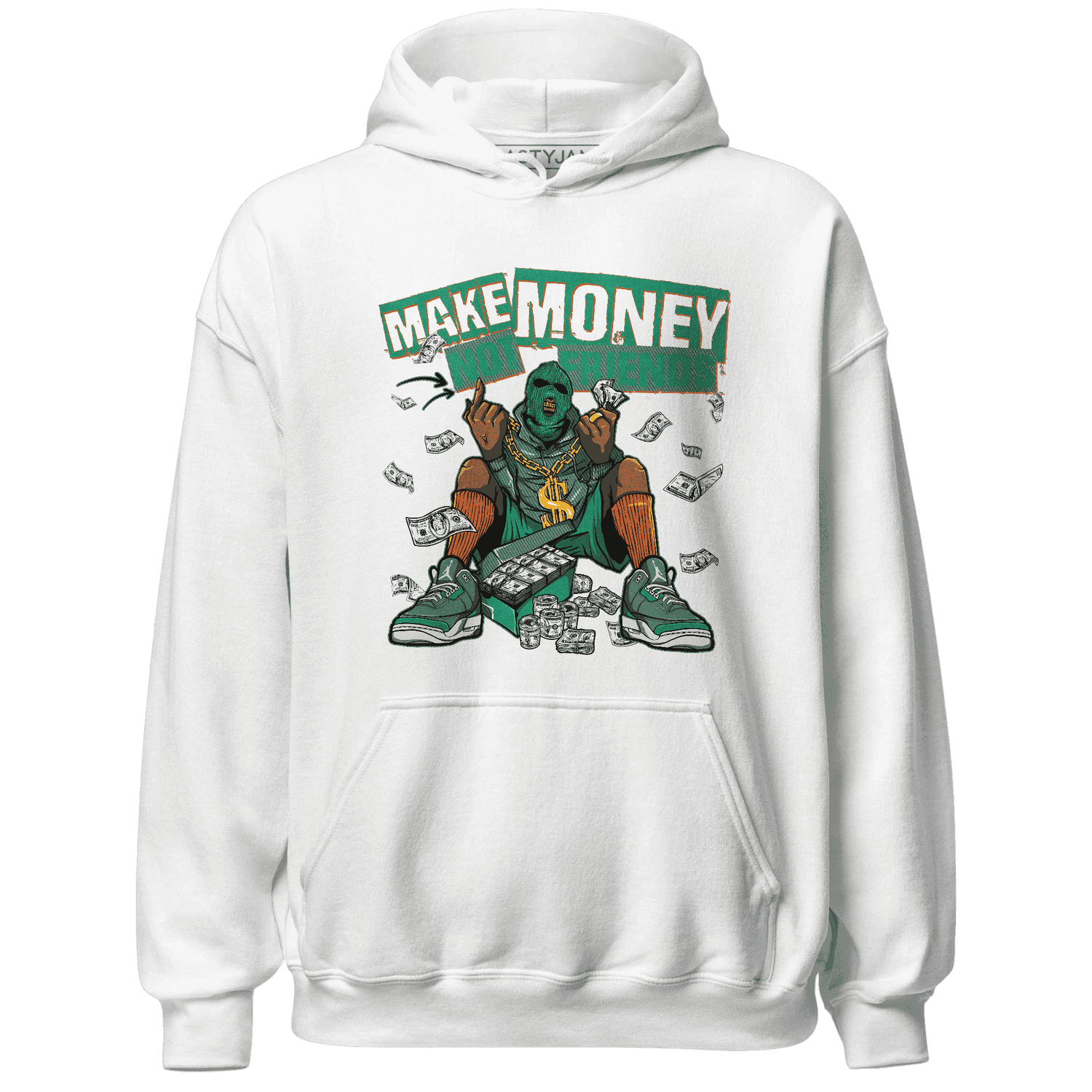 Nina CN Abney 3s Hoodie Match Make Money Not Friends - NastyJamz