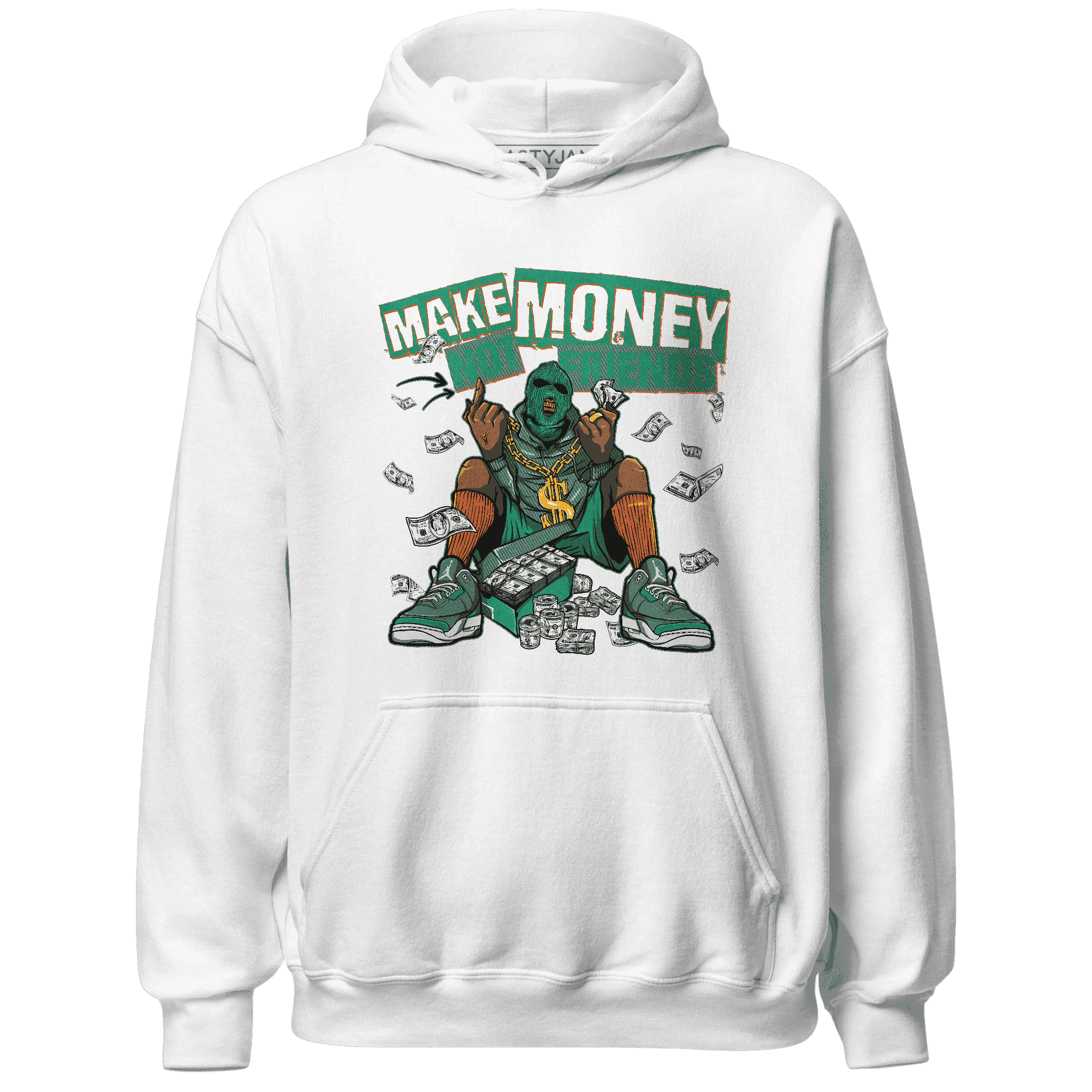 Nina CN Abney 3s Hoodie Match Make Money Not Friends - NastyJamz