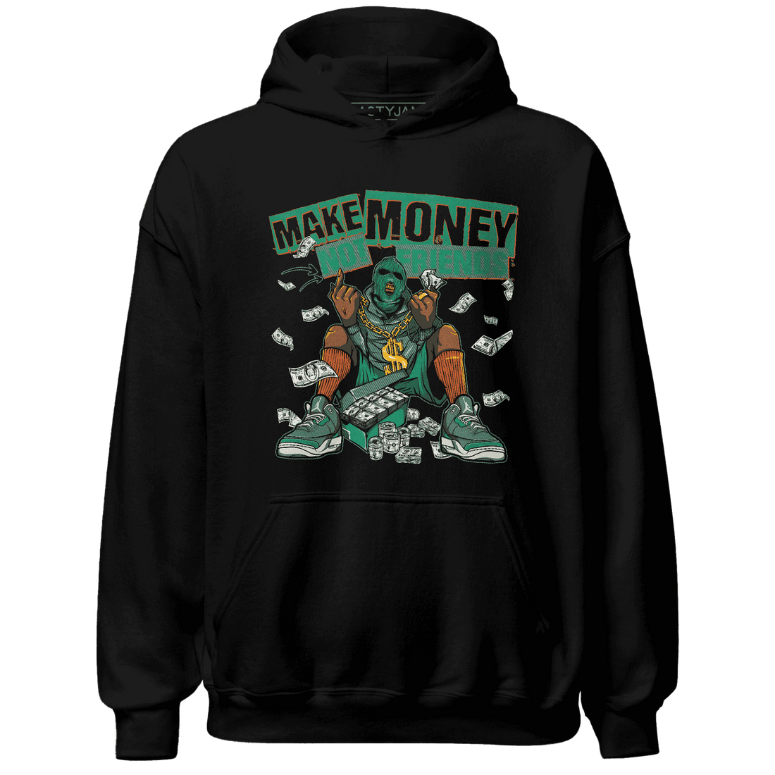 Nina CN Abney 3s Hoodie Match Make Money Not Friends - NastyJamz